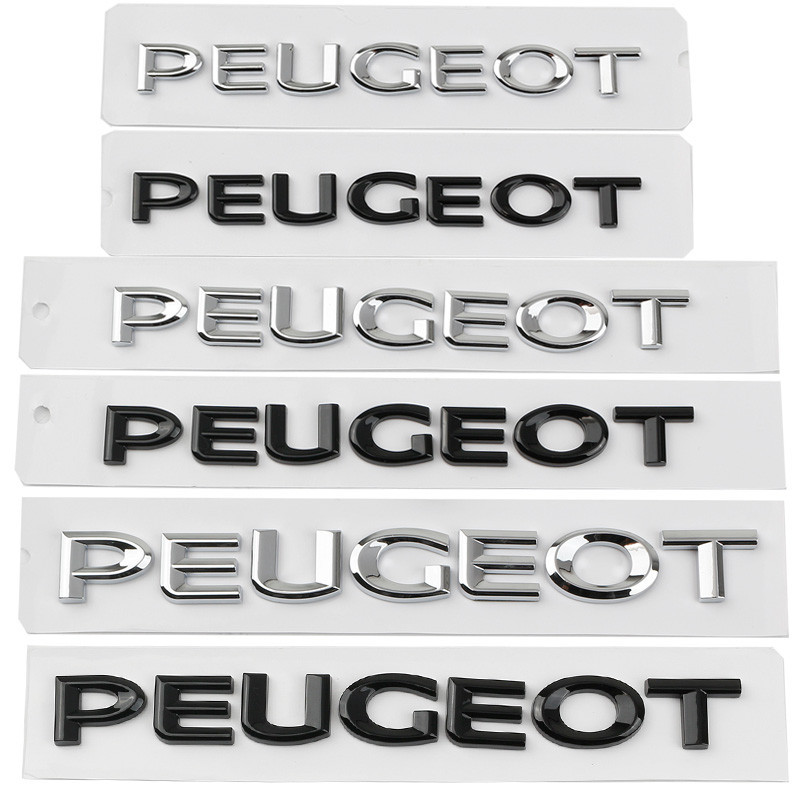 Thích hợp cho Peugeot PEUGEOT Logo xe hơi Sửa đổi Logo đuôi sau Logo tiếng Anh PEUGEOT Nhãn dán xe h