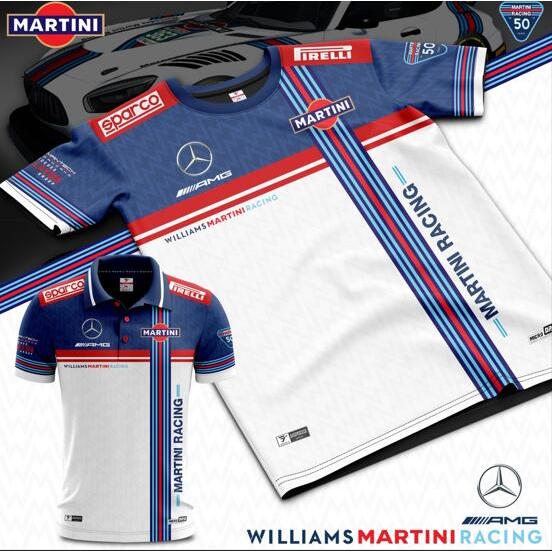 Áo thun Mercedes Racing Jersey Jersey / Áo sợi nhỏ