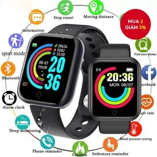  Đồng hồ thông minh Y68 D20 Thể thao Bluetooth Chống nước Đồng hồ thông minh Kỹ thuật số Theo dõi sức khỏe Dành cho Nam Nữ Dây đeo cho Xiaomi 