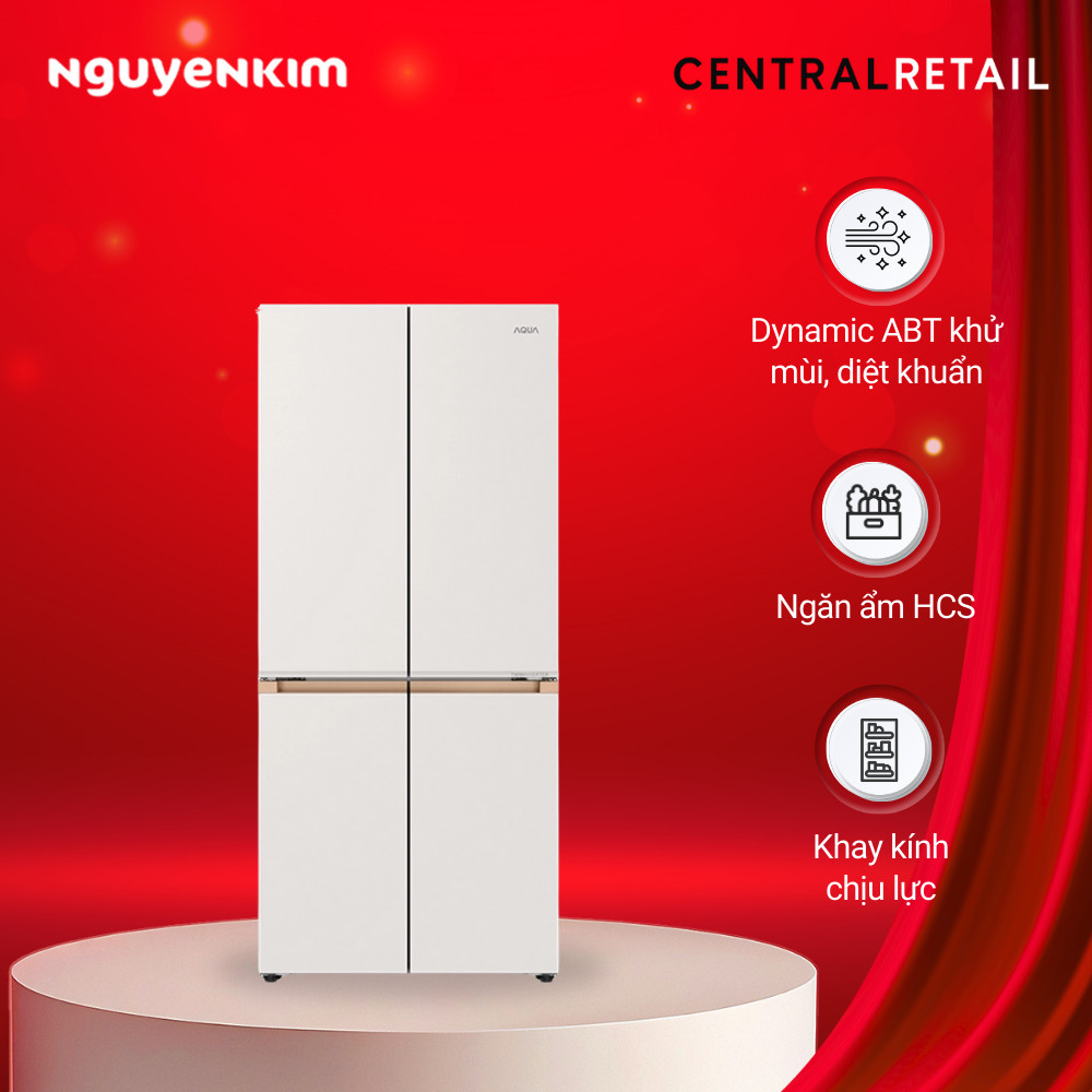 [Mới 2025] Tủ lạnh Aqua Inverter 508 lít AQR-MA580XA(MC)U1