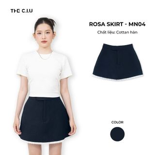   Chân váy ngắn chữ A lai phối ren THE C.I.U - Rosa Skirt - MN04 