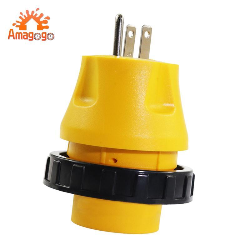 Bộ chuyển đổi dây nguồn RV hạng nặng - 15A Nam đến 30A Nữ 125V AC Camper