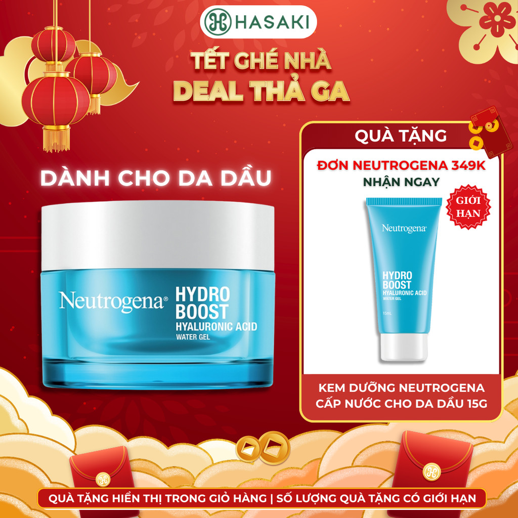   DAILY  Kem Dưỡng Ẩm Neutrogena Cung Cấp Nước Cho Da Dầu Hydro Boost Water Gel 50g Hasaki 