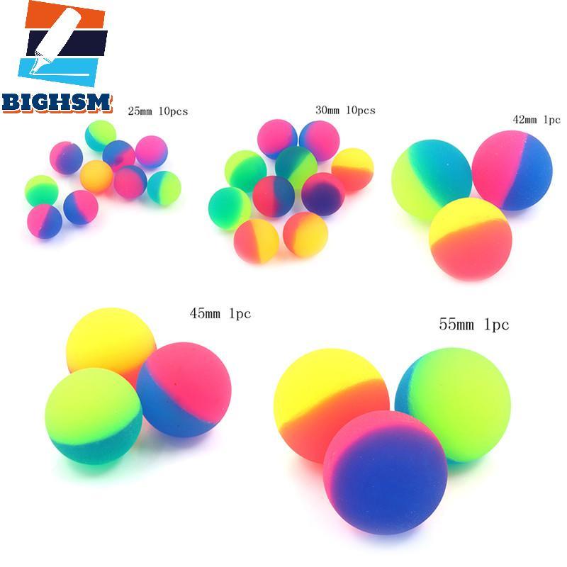 [BIGHSM] 1 / 10 Chiếc Moonlight High Bounce Ball Co Giãn Juggling Jumping Balls Bouncing Ball Đồ Chơ