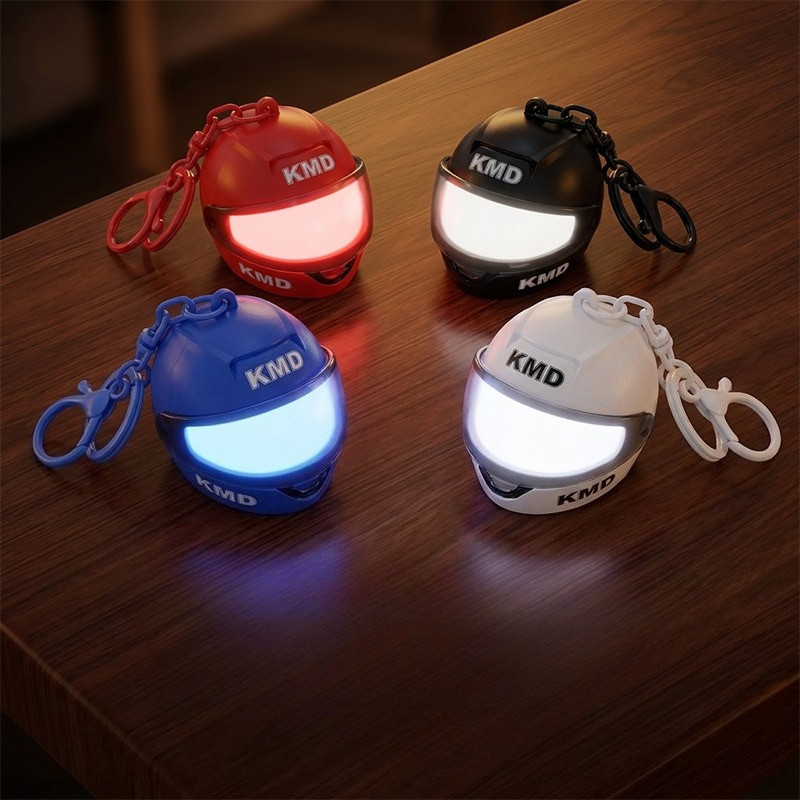 Sáng Tạo Dạ Quang Mũ Bảo Hiểm Đồ Chơi Móc Khóa Tinh Tế Mini Đèn Ngủ Móc Khóa Xe Chìa Khóa Mặt Dây Chuyền Schoolbag Mặt Dây Chuyền Ngày Lễ Quà Tặng