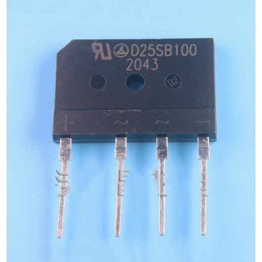 2 Chiếc D25SB100 25A 1000V Lò Điện Từ Chuyên Dụng Chỉnh Lưu Cầu Cầu Phẳng Cầu Ngăn Xếp