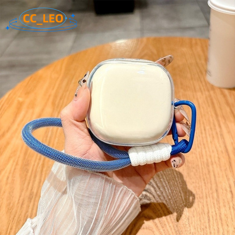 for Shokz OpenFit 2 T920 Clear Soft Case with Cute Lanyard Cartoon Puppy Pendant Suitable for Shokz 