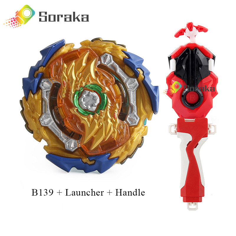 Bộ khởi động Soraka Beyblade Burst B-139 Wizard Fafnir trong tay cầm phóng cho bé trai