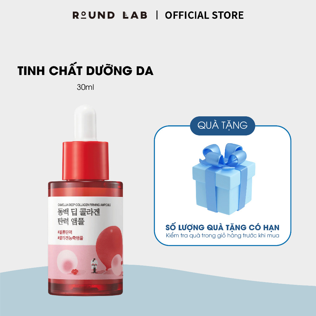 Round lab Tinh chất dưỡng da Round Lab Camellia Deep Collagen Firming Ampoule 30ml