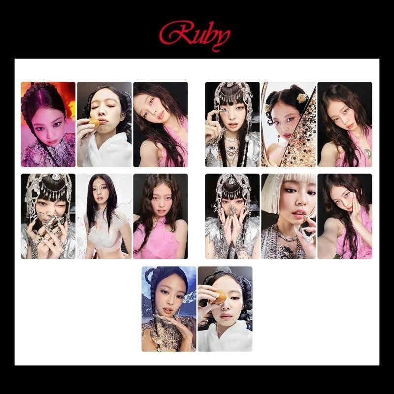 BLACKPINK Kim Jenny jennie solo2 Album Ruby Bonus Photocard Hàng hóa Meitu insBLACKPINK Kim Jenny je