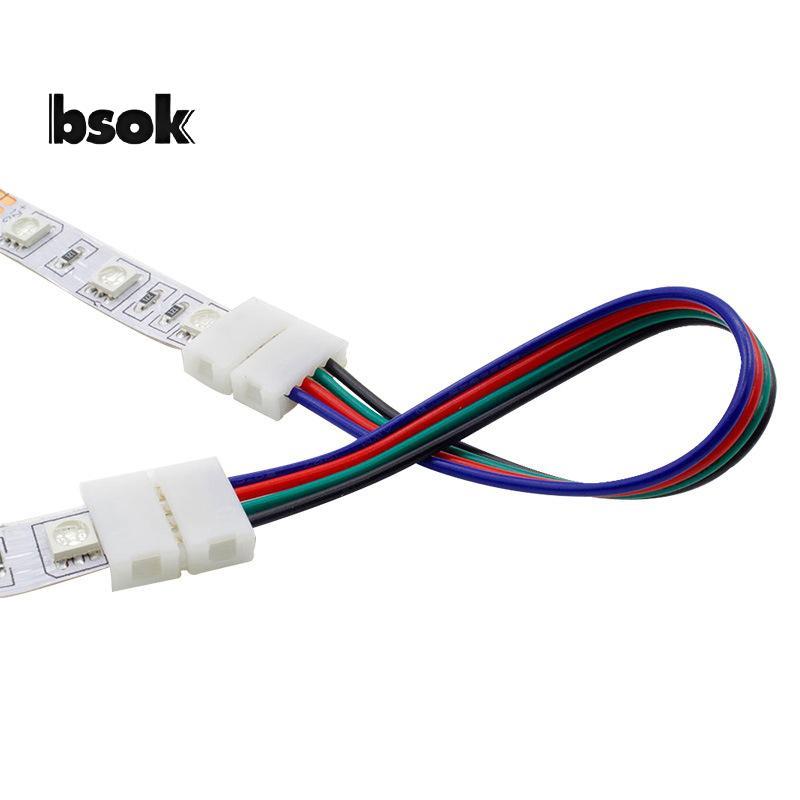 Trailblazer 1 Chiếc 4pin 10 Mm RGB Dải LED Kết Nối Hàn Miễn Phí Cho 5050 SMD RGB Dải LED Kết Nối Phụ