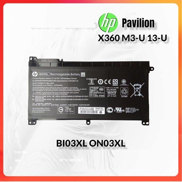 Pin Sạc HP Pavilion  X360 13-000 13-U013TU BI03XL ON03XL