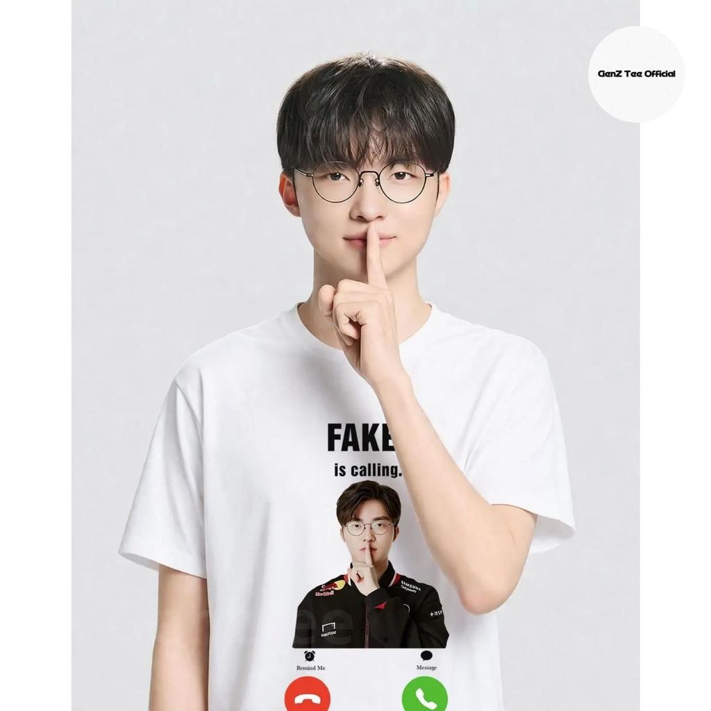 Áo thun Faker is calling ... , dành cho T1, áo thun Faker hài hước , áo thun cotton cổ tròn giá rẻ g