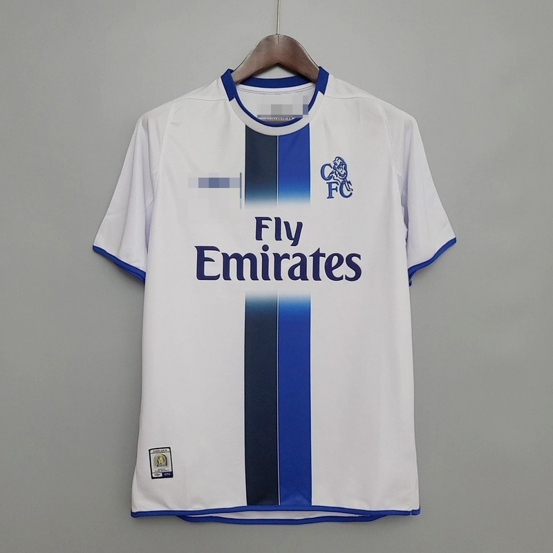 [Retro Active] 03-05 11 12 13 14 15 Chelsea Sân Khách Trắng Retro Áo Bóng Đá Vintage Jersey