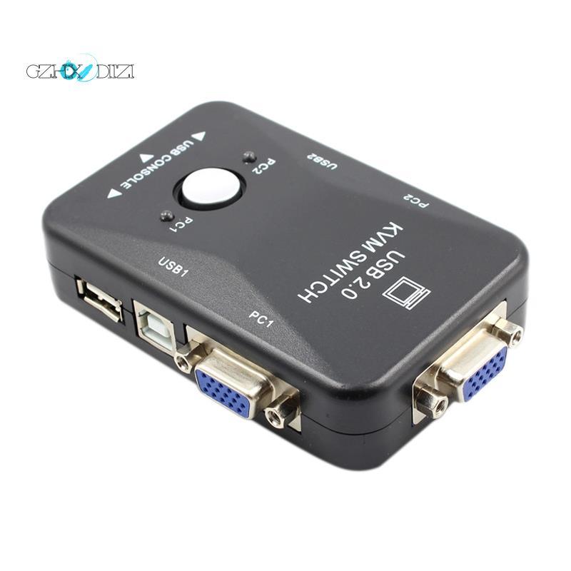 KVM Switch 2 Cổng VGA Switch USB 2.0 KVM Chuột Switch Bàn Phím 1920X1080 Hộp Chia Sẻ Công Tắc Vga Sp