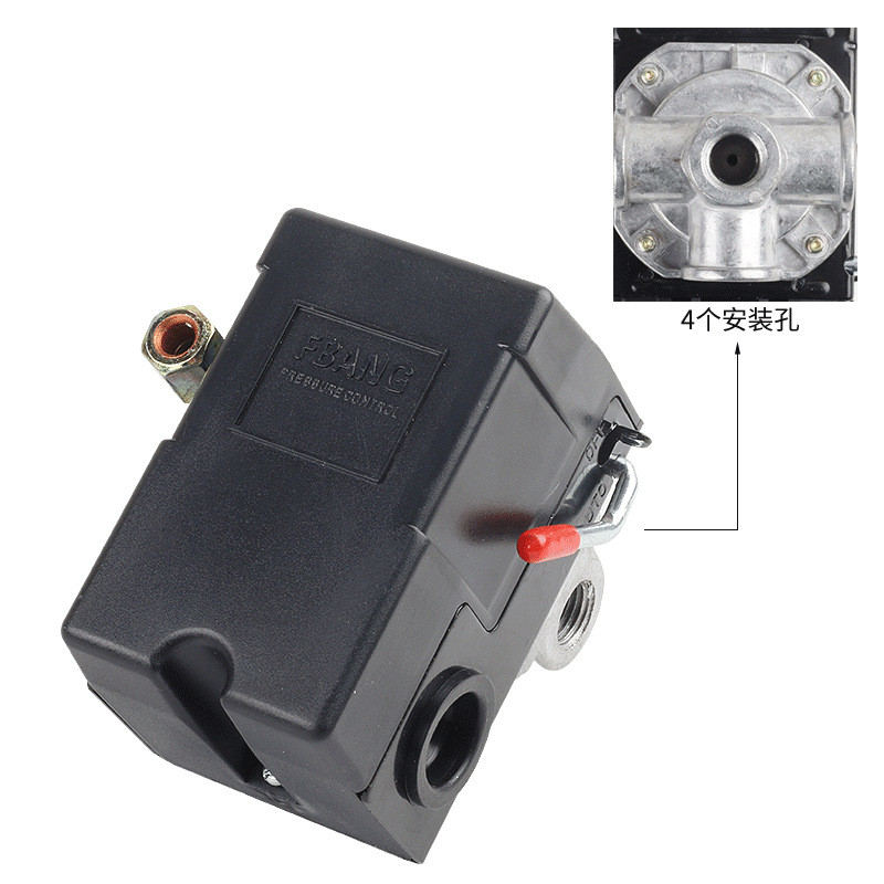 Fubon FBANG Vượt qua bốn lỗ LF10 Công tắc áp suất Phụ kiện máy nén khí Bộ điều khiển khí nén tự động