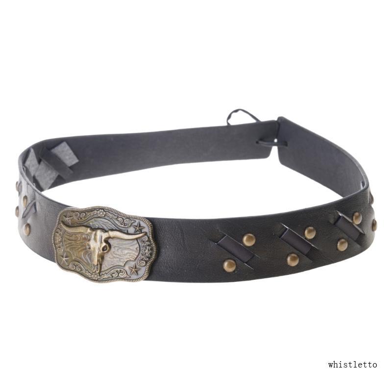 Bohemian Style Cowboy Hat Band for Adult Party Props Hat Band Cow Head Hat Belt