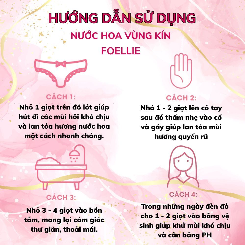 Ảnh 3 của Nước Hoa Vùng Kín Foellie Eau De Inner Beauty Perfume mùi hương ngọt ngào, quyến rũ, cho mọi loại da