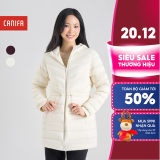  Áo khoác lông vũ nữ dáng dài siêu nhẹ siêu ấm CANIFA 6OT24W010 