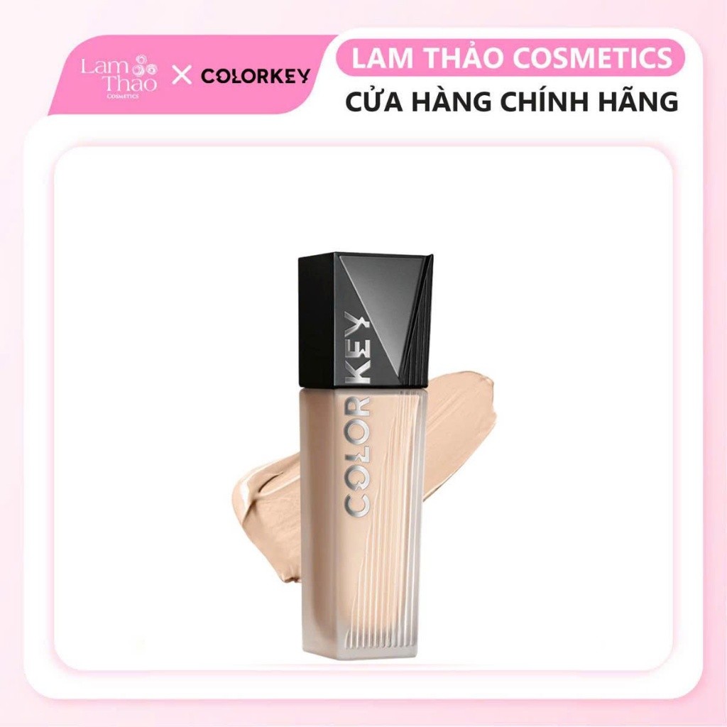 Kem Nền Dạng Lỏng Bền Màu Lâu Trôi Nâng Cấp Kiềm Dầu Suốt 24H Colorkey [PHIÊN BẢN NÂNG CẤP]