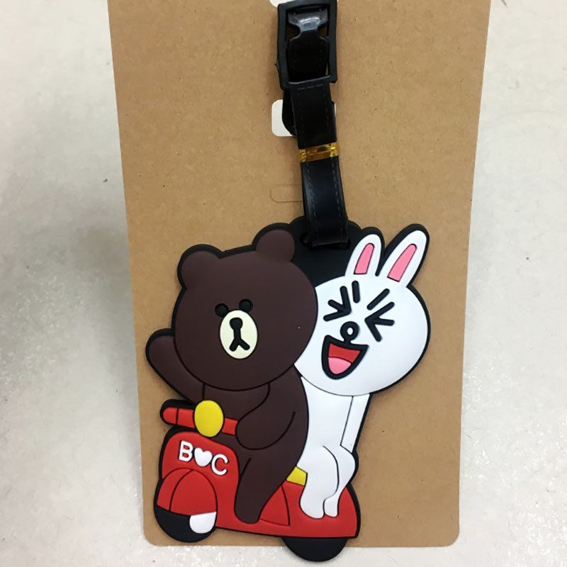 BFIR Travel Essential Boarding Pass Duffy Bear Shirley May Stella Rabbit Ballet Rabbit Duffel Tag