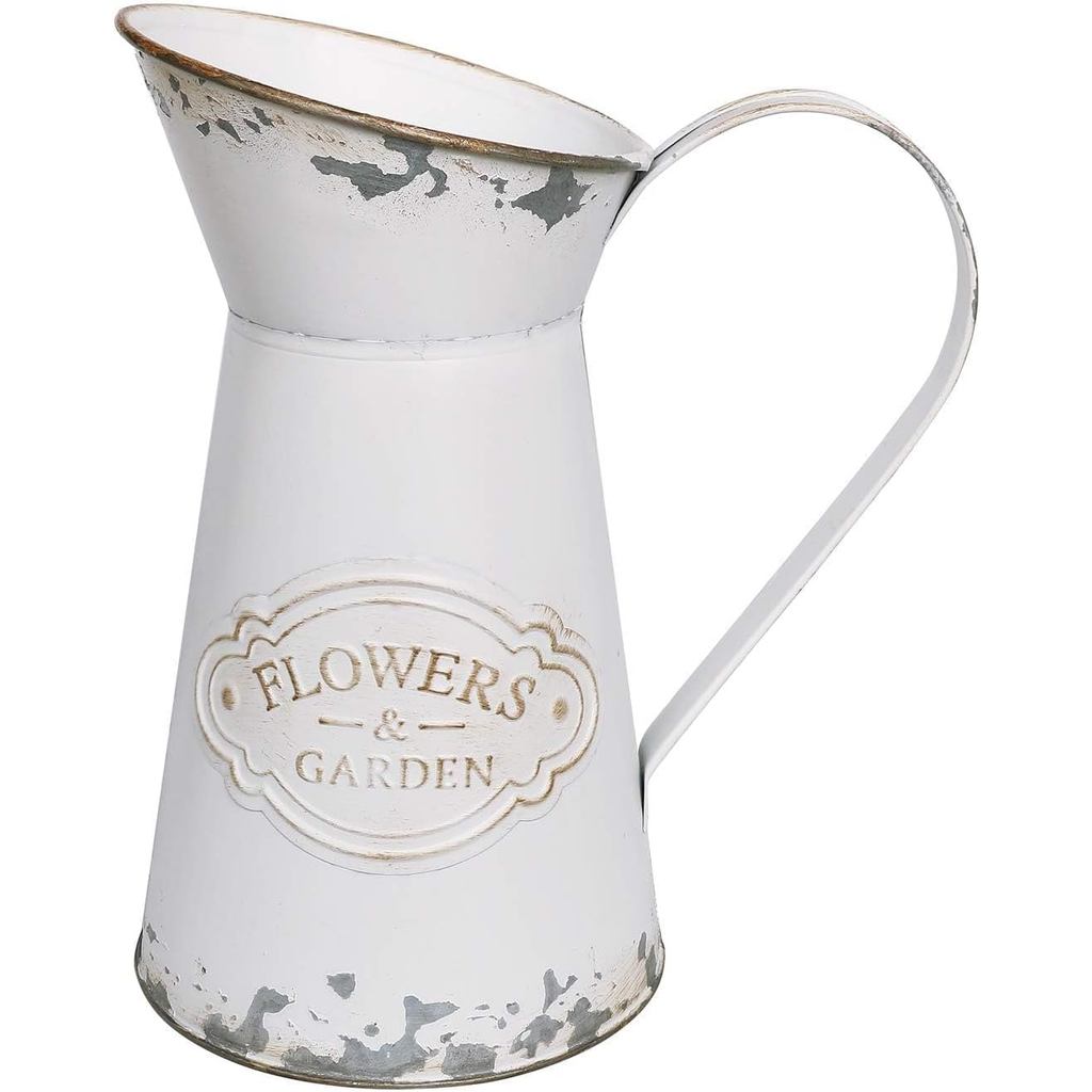 APSOONSELL Bình hoa mộc mạc sang trọng Bình kim loại nhỏ Bình sữa cổ điển Bình nhỏ Bình hoa trang tr