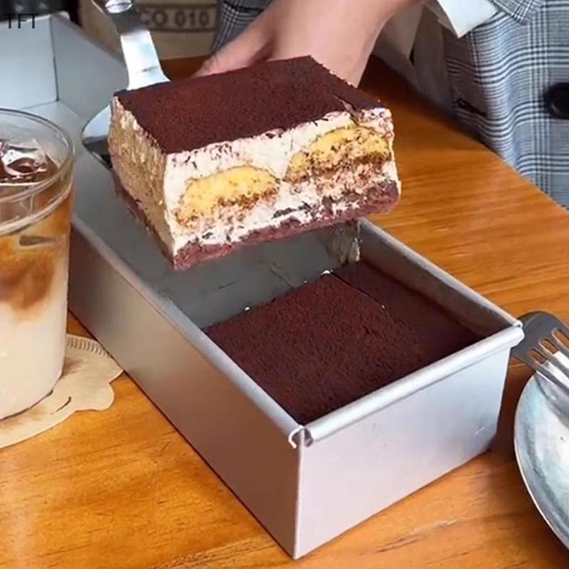 (FTT) Stainless Steel Rectangle Cake Pan for Birthday Cake - Tiramisu Muffin Pan NEW