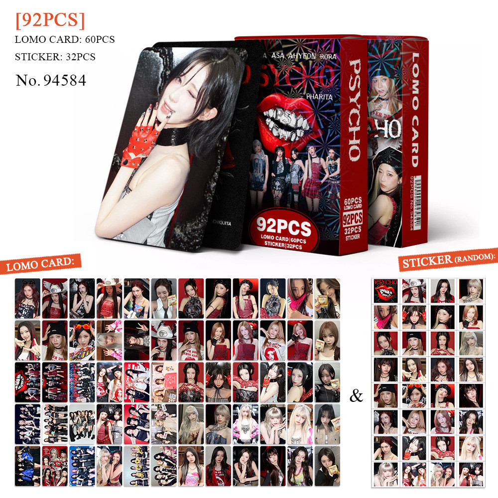 92 Cái / hộp BABYMONSTER PSYCHO Album Lomo Cards CHÚNG TÔI GO UP HOT SAUCE CHIQUITA Dán SHEESH CLICK