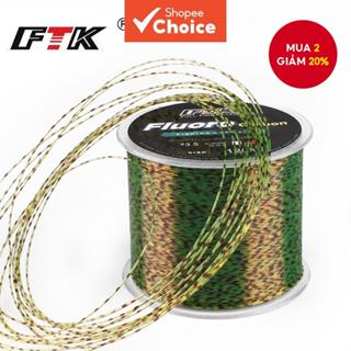 Dây câu 120M Dây dẫn sợi Carbon phủ sợi Carbon chống mài mòn, thích hợp cho câu cá nước ngọt và nước mặn