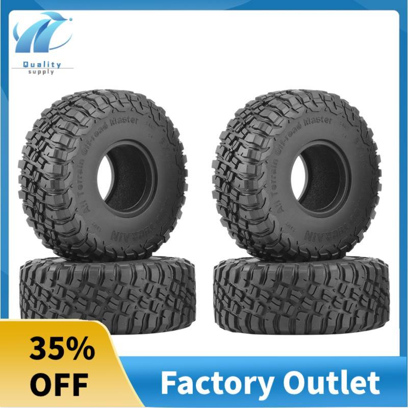 4 120MM 1.9 Lốp Cao Su Lốp Bánh Xe Cho 1 / 10 RC Xe Bánh Xích SCX10 90046 AXI03007 TRX4 D90 CC01