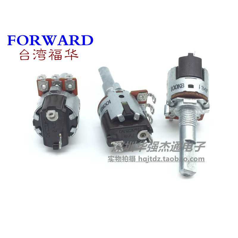 Đài Loan FD Fuhua RD16 Loại Liên kết đơn B100K với Công tắc Điện áp 25 Công tắc âm lượng âm thanh nử