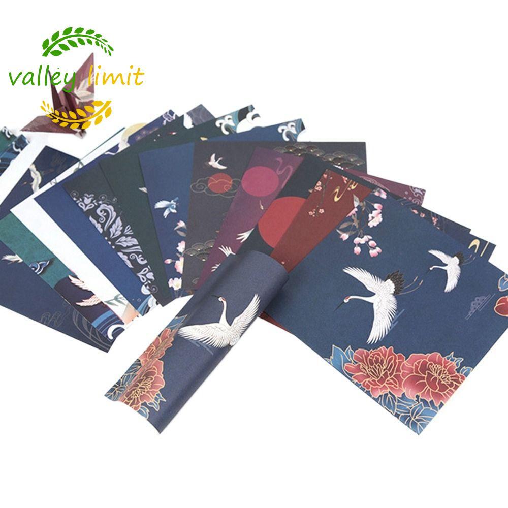 VALLEY GIỚI HẠN 70 cái / bộ Giấy Origami phong cách Trung Quốc, Giấy in hình cần cẩu thủ công, Giấy 
