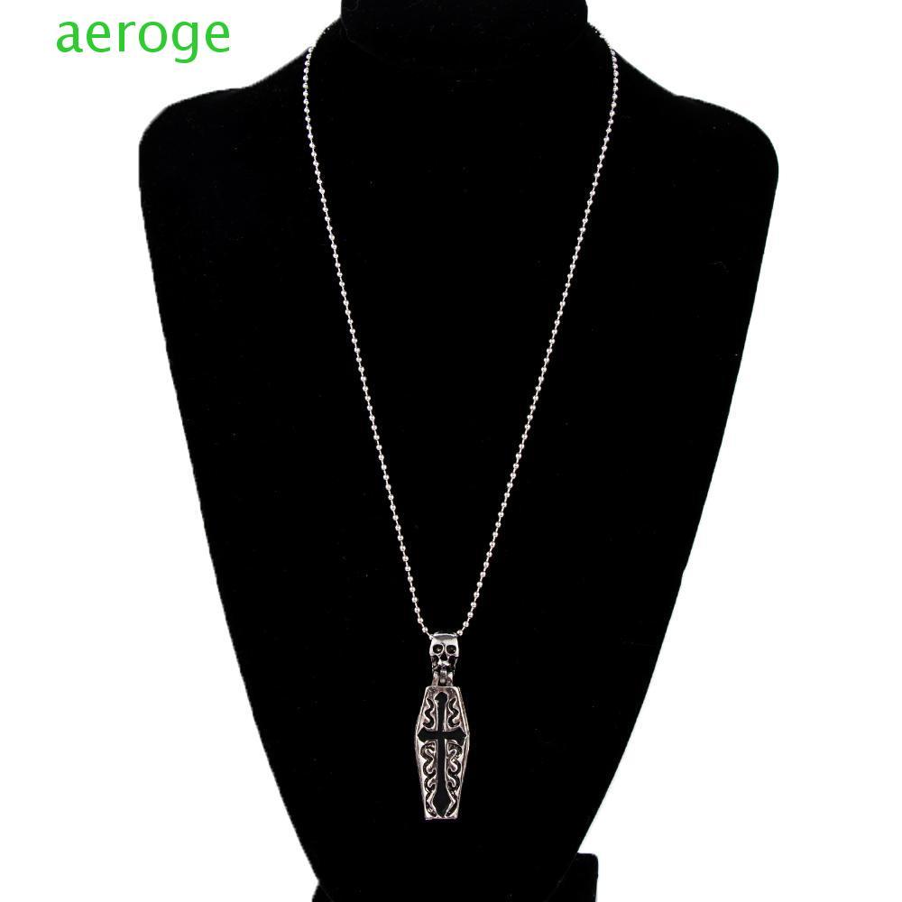 AEROGEM Chain Gothic Vintage Steampunk Coffin Skull Cross