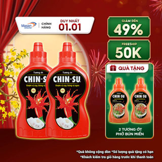   LS  Chọn loại  Combo 2 Chai Tương Ớt CHIN-SU Chai 2kg  Bao bì có thể thay đổi theo đợt nhập hàng  