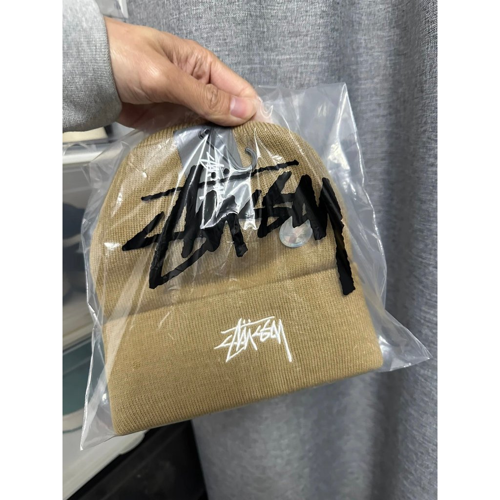 Mũ dệt kim Stussy Màu cà phê Mũ len stussy Mũ len stussy Mũ lạnh