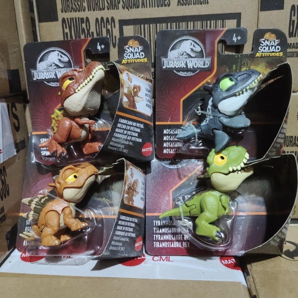 Matt Jurassic World 2 Mini Bộ Sưu Tập Nhỏ Khủng Long Mặt Dây Chuyền Ngón Tay Đồ Chơi Mô Phỏng GXW58