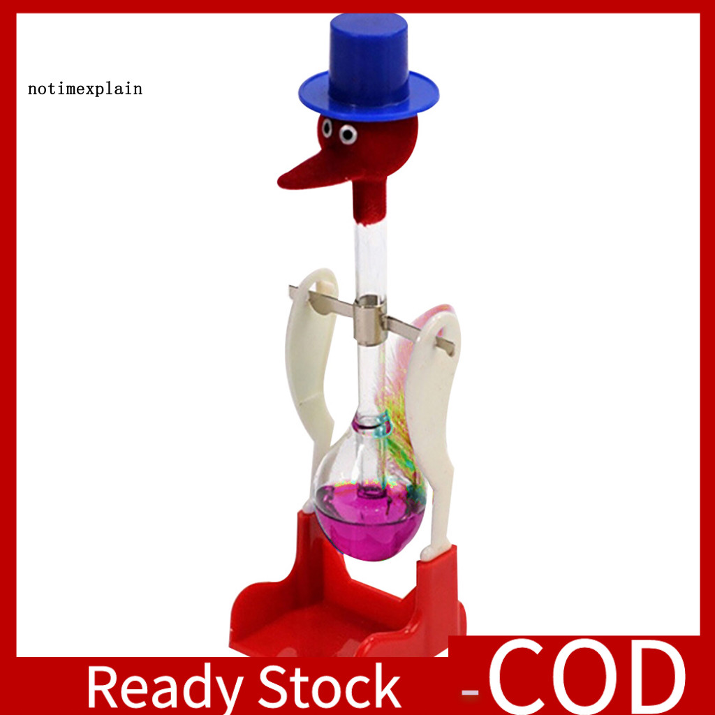NTA Creative Non-Stop Liquid Drinking Glass Lucky Bird Duck Bobbing Magic Prank Toy