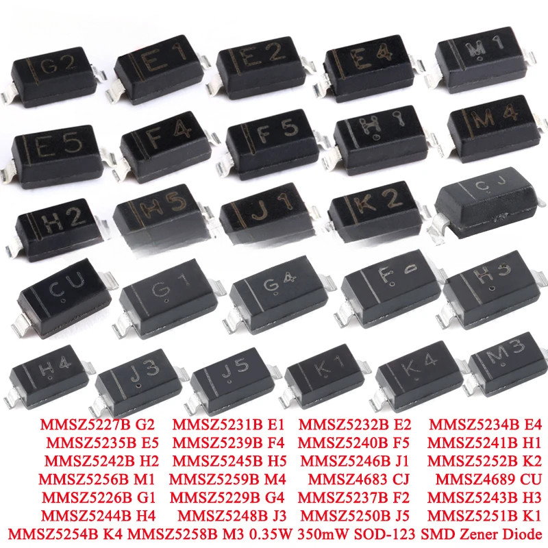 50-100 MMSZ5246B J1 MMSZ5248B J3 MMSZ5250B J5 G2 E1 E2 E4 E5 F4 F5 H1 H2 H5 K2 M1 M4 CU G1 H3 H4 K1 