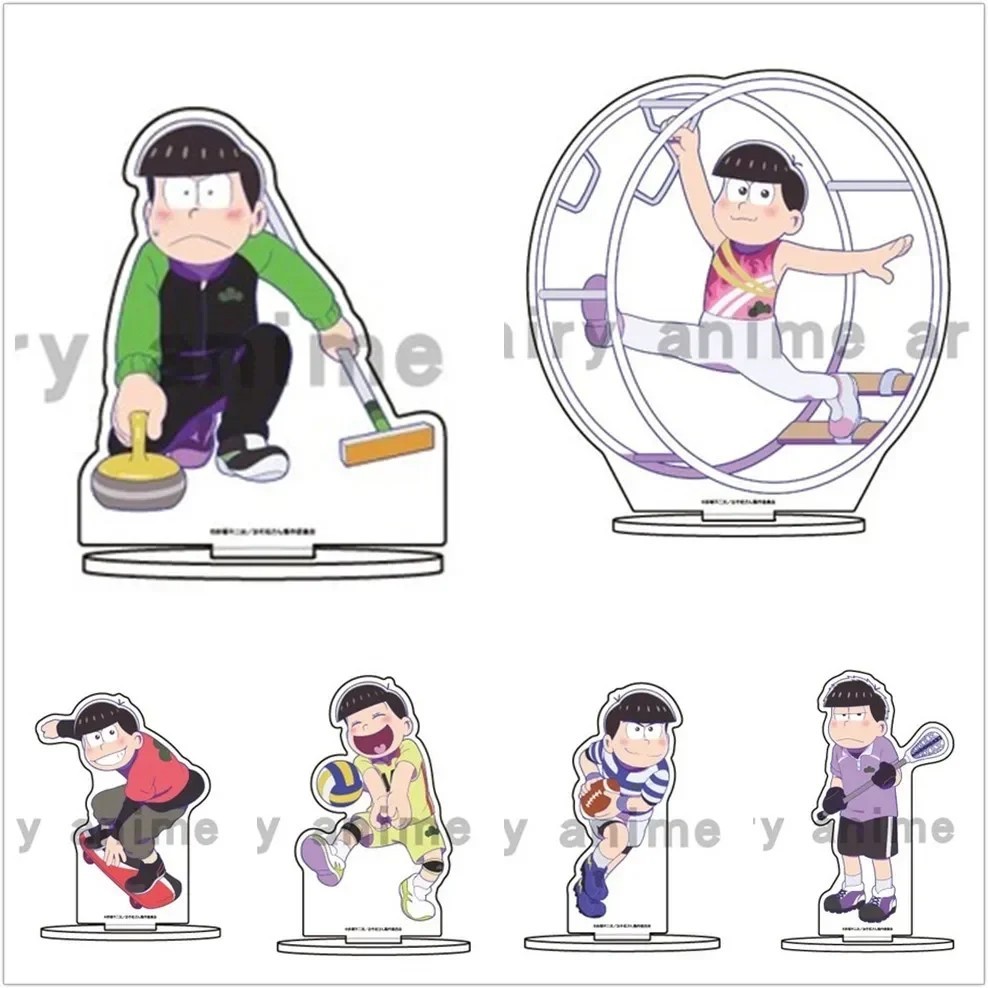 Standee anime Osomatsu-san mô hình mica trang trí Jyushimatsu Todomatsu Karamatsu Choromatsu Ichimat