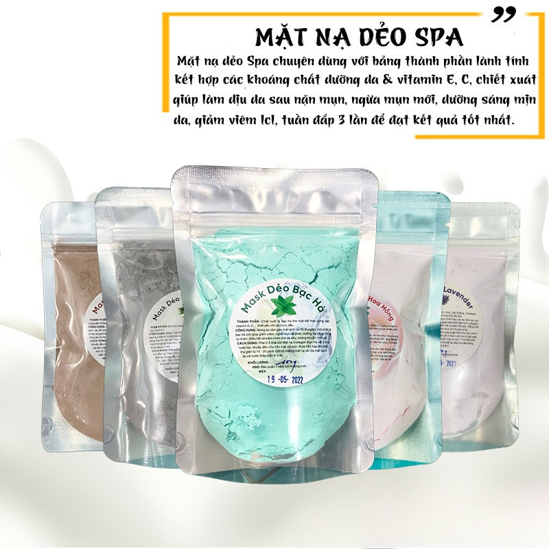 [Chuyên Dùng Spa]Mặt Nạ Dẻo Dưỡng Da Handmade -sáng min da - Nở🍀 Cosmetic 1992