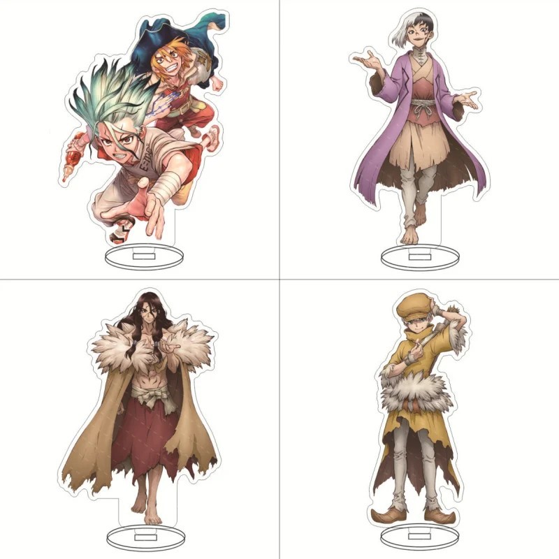 Standee Anime Dr. Stone Mô Hình Mica Nhân Vật Senku Ishigami Ryusui Nanami Asagiri Gen Shishio Tsuka
