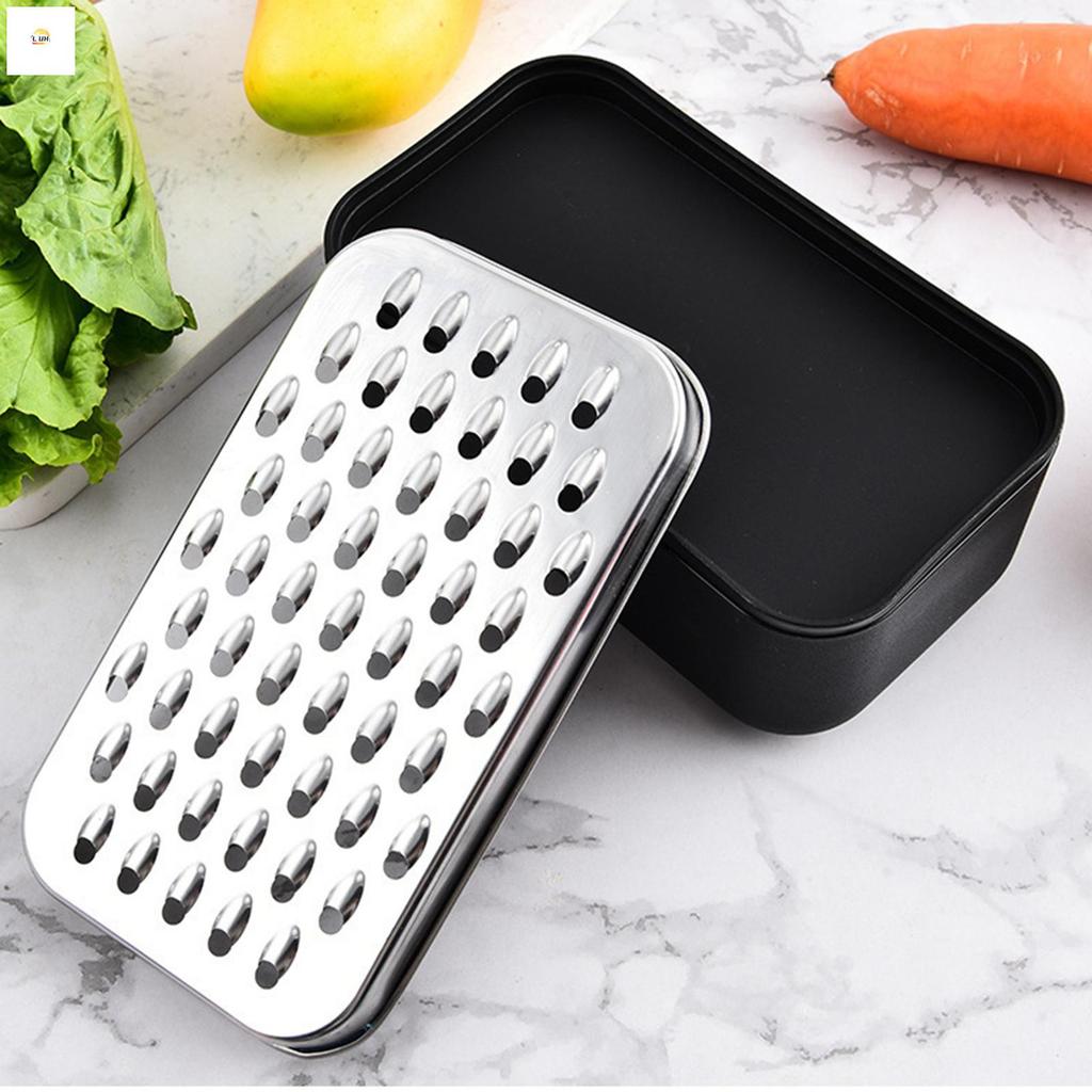 Dụng cụ bào phô mai có hộp đựng tiết kiệm thực phẩm Nhà bếp Dụng cụ bào phô mai bằng thép không gỉ c