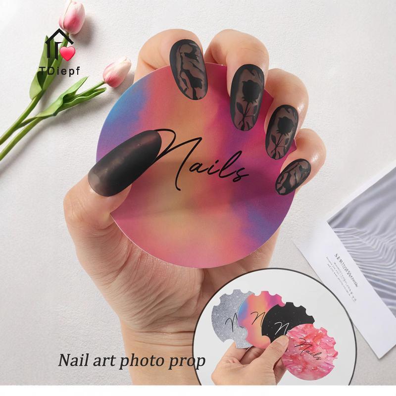 [TDiepf] 10 Cái Nail Art Display Paper Board Nail Photography Đạo cụ Baground Trang trí Thẩm mỹ viện