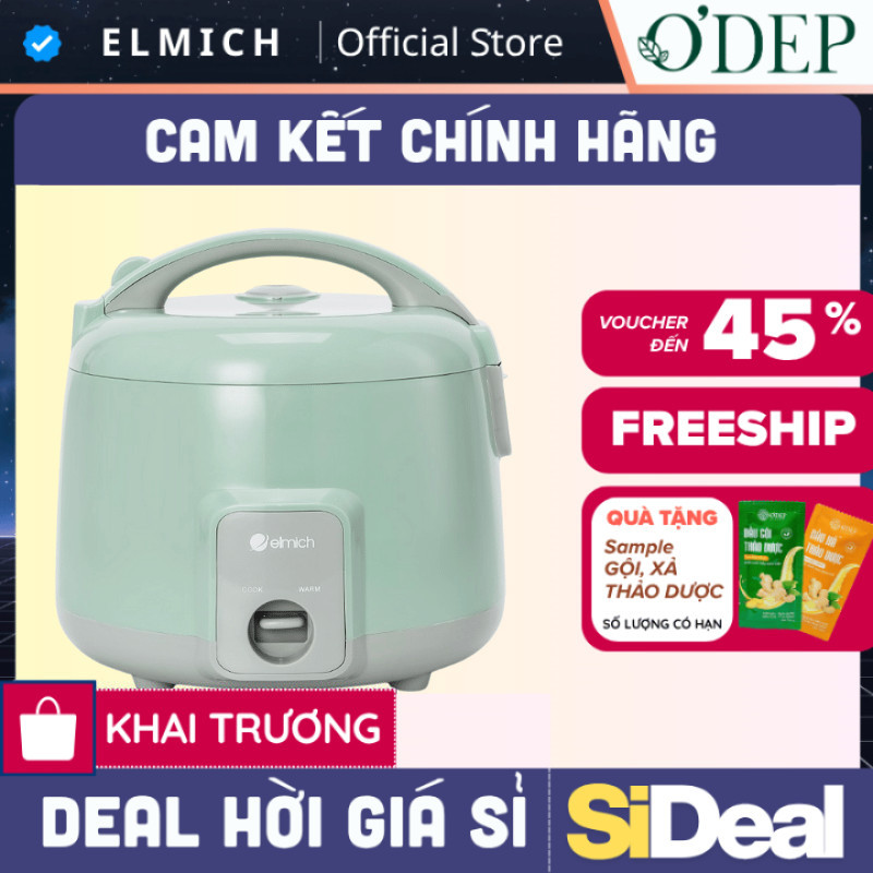 Nồi cơm điện Elmich 1.2L RCE-9126 - SIDEAL SIL