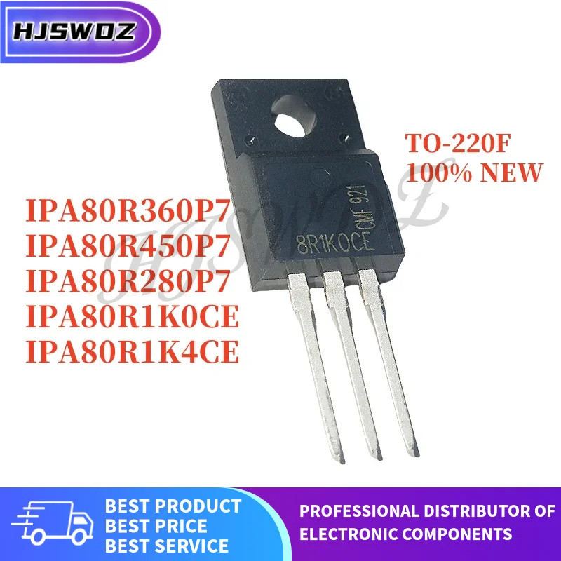 5 Cái / lốc IPA80R1K0CE 8R1K0CE 18A 800V IPA80R450P7 IPA80R360P7 80R360P7 IPA80R1K4CE 8R1K4CE IPA80R