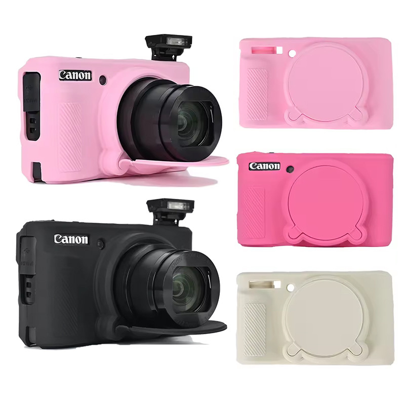 SX740HS SX740 Vỏ Silicon Mềm Cho Canon PowerShot SX730HS SX730 Túi Máy Ảnh Cao Su Da Có Nắp Bảo Vệ Ố