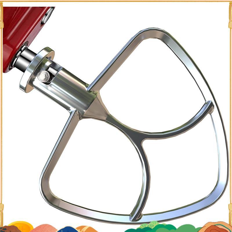 Thép không gỉ Flat Beater Đính kèm Flat Beater cho 4.5-5QT Stand Mixer Phụ kiện thay thế, Không phủ,