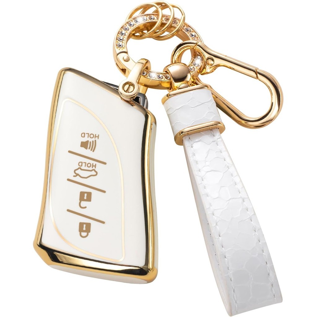 Dành Cho Xe Lexus Key Fob Có Dây Móc Khóa, Vỏ Chìa Khóa Bảo Vệ Phù Hợp Cho Xe Lexus ES350 ES300h UX2