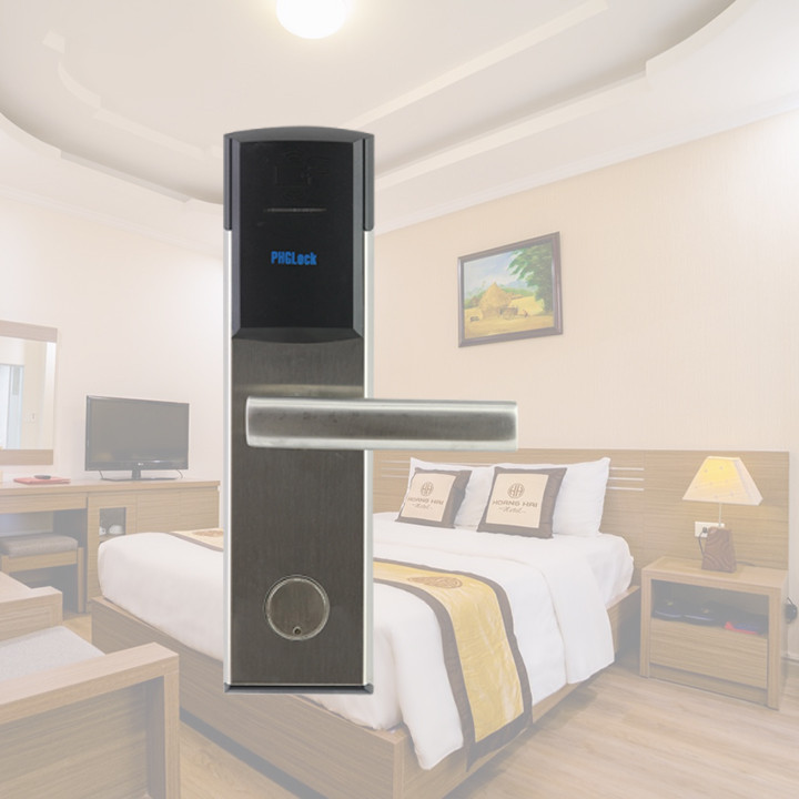 [Siêu Sale] [Chính hãng] Khóa cửa thẻ từ cho khách sạn PHGLOCK RF2132 (trái)