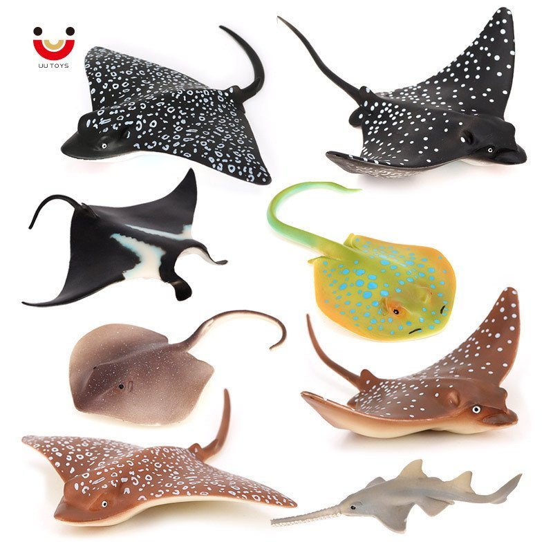 Mô Phỏng Động Vật Đại Dương Mô Hình Đồ Chơi Mullet Đại Bàng Mullet Saw Mullet Bat Mullet Xanh Spotte
